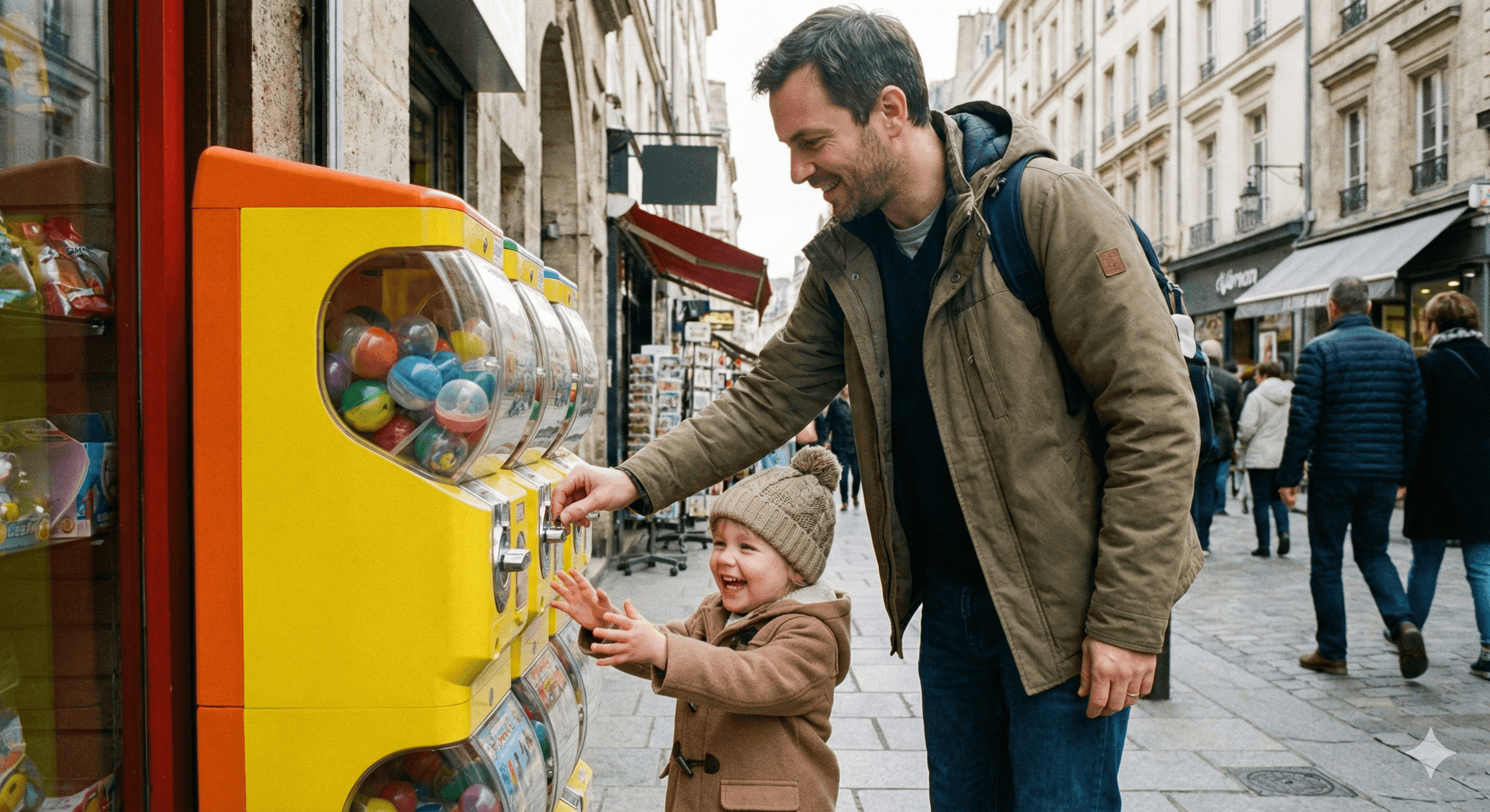 Kaugummi- und Spielzeugautomaten aufstellen