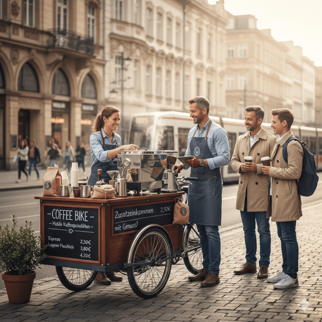 Coffee Bike: Mobile Kaffee-Bar als Zusatzeinkommen