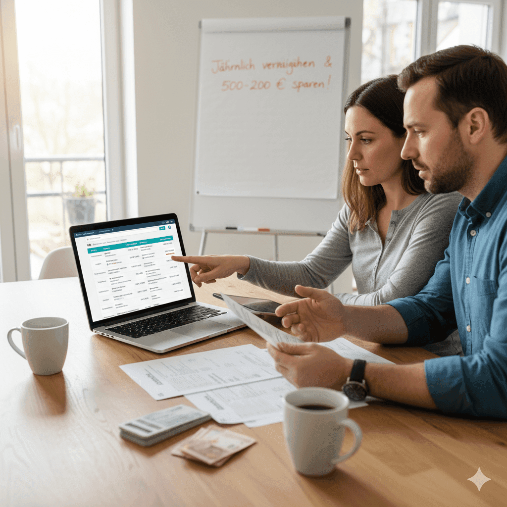 Anbieter jährlich vergleichen & 500-2000 € sparen
